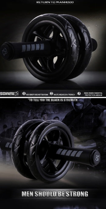 Ab Roller Wheel for Men & Women – Dual Abdominal Exercise Roller with Knee Mat | Core & Home Gym Fitness Equipment