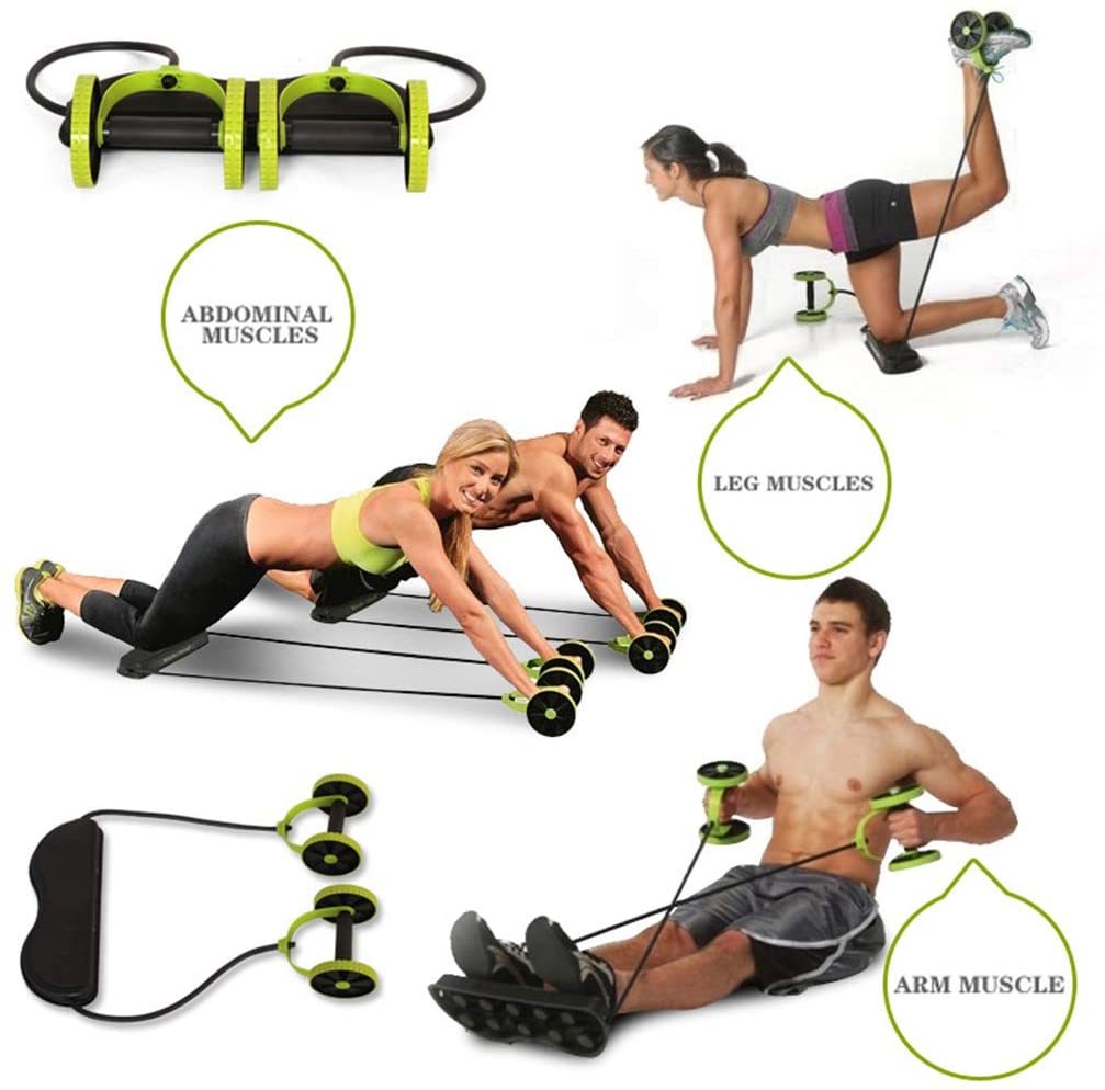 Crossflex Ab Roller Wheel – Full Body Exercise Equipment for Core, Arms & Home Gym Training
