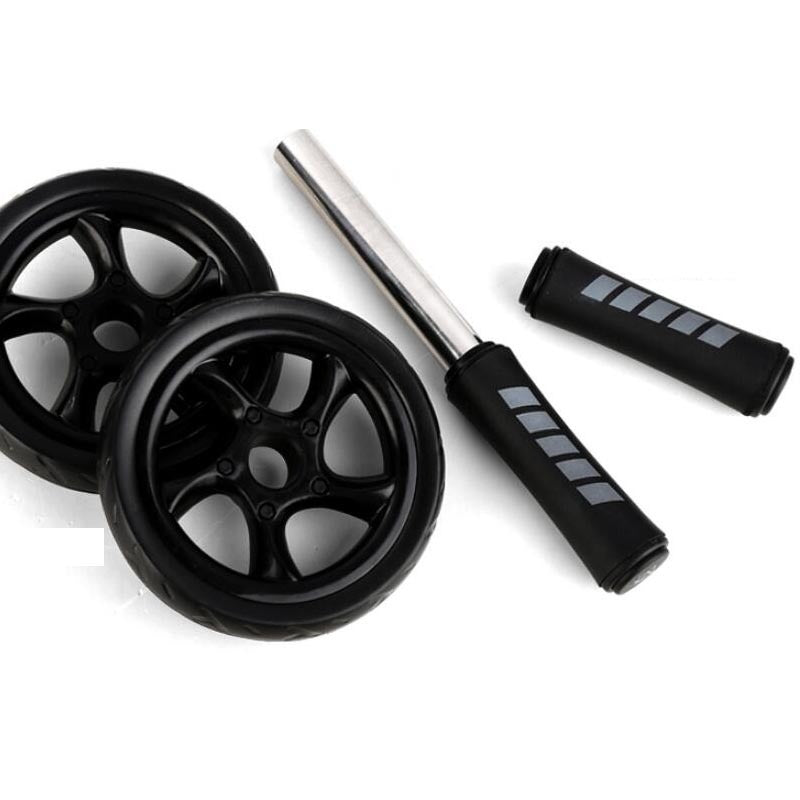 Silent Two-Wheeled Ab Roller | Core & Abdominal Exercise Wheel for Home & Gym