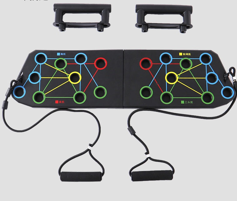 Foldable Push-Up Board – Indoor Fitness Equipment for Home, Office & Travel Workouts