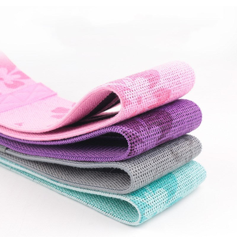 Yoga Resistance Band – Cotton Stretch Bands for Pilates, Fitness & Flexibility