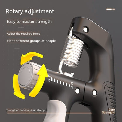 Adjustable Spring Grip Hand Strength Trainer – Wrist, Finger & Arm Muscle Exerciser for Fitness & Rehabilitation