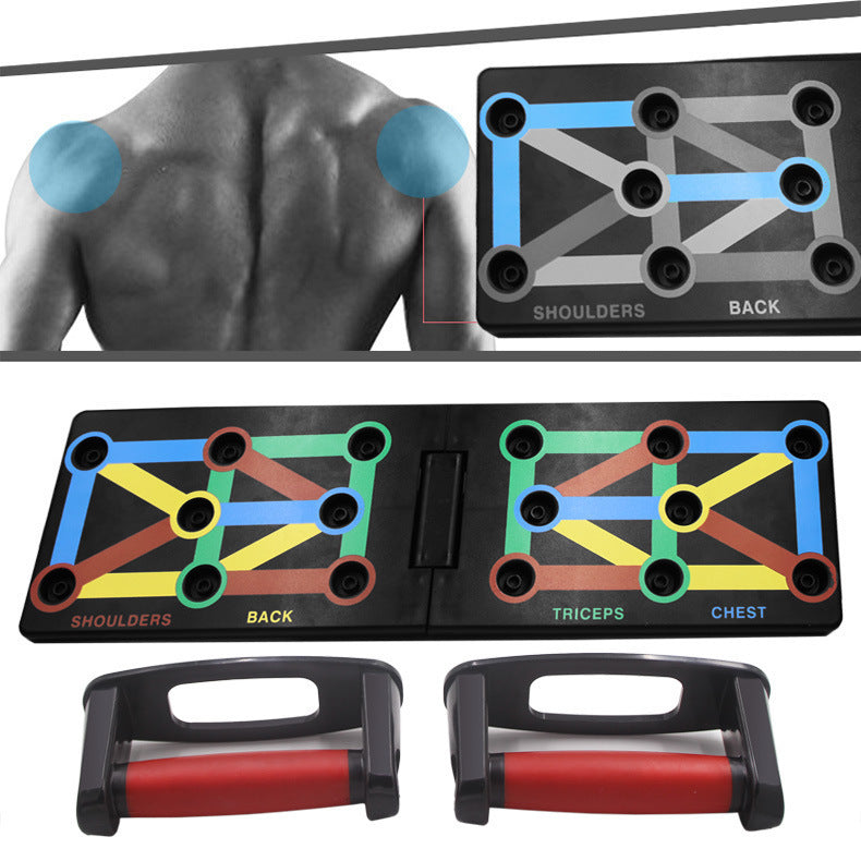 Multifunctional Push-Up Board – Color-Coded Muscle Training System for Home, Office & Outdoor Workouts