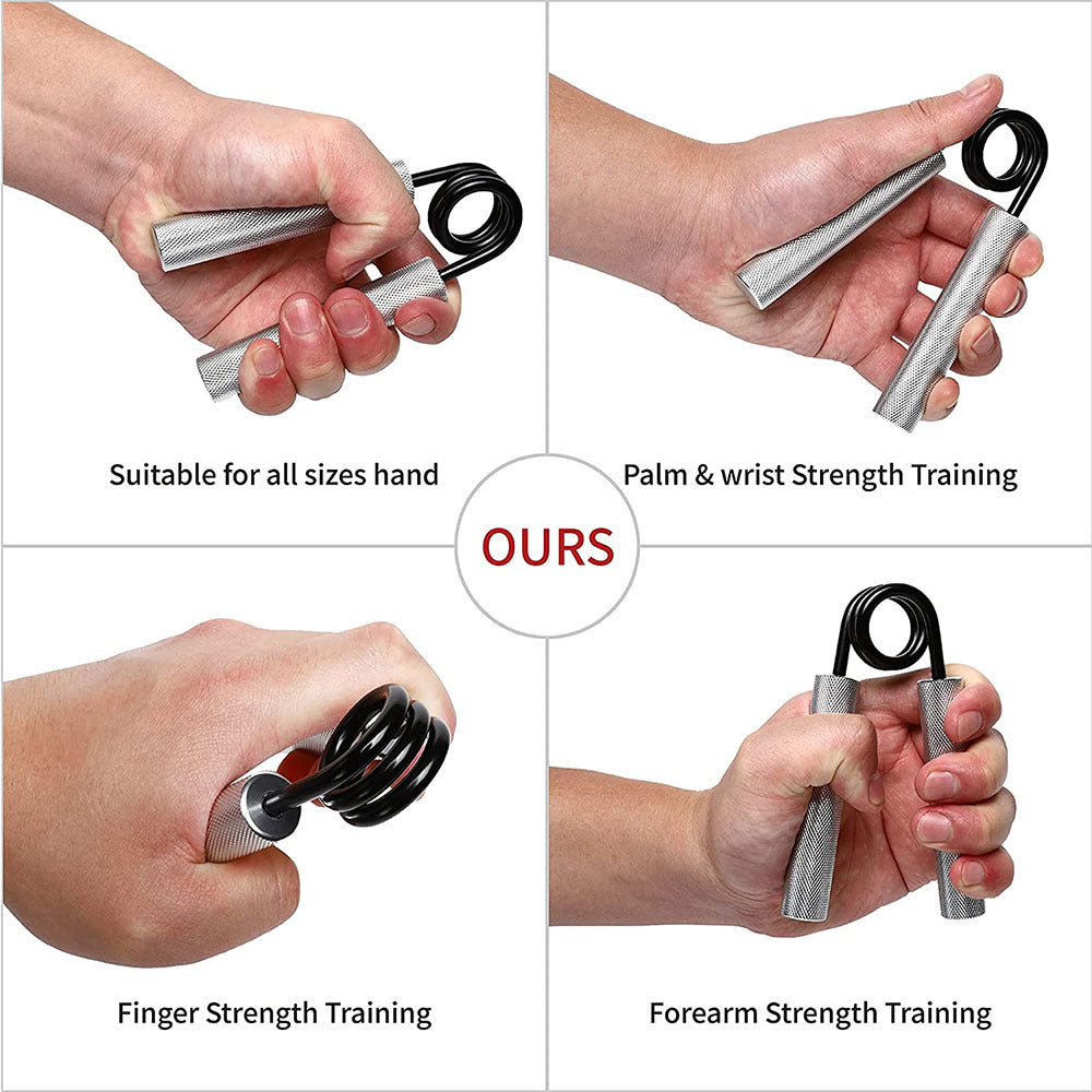 Aluminum Alloy Spring Grip Trainer – Adjustable Hand & Arm Strengthener for Home Workouts