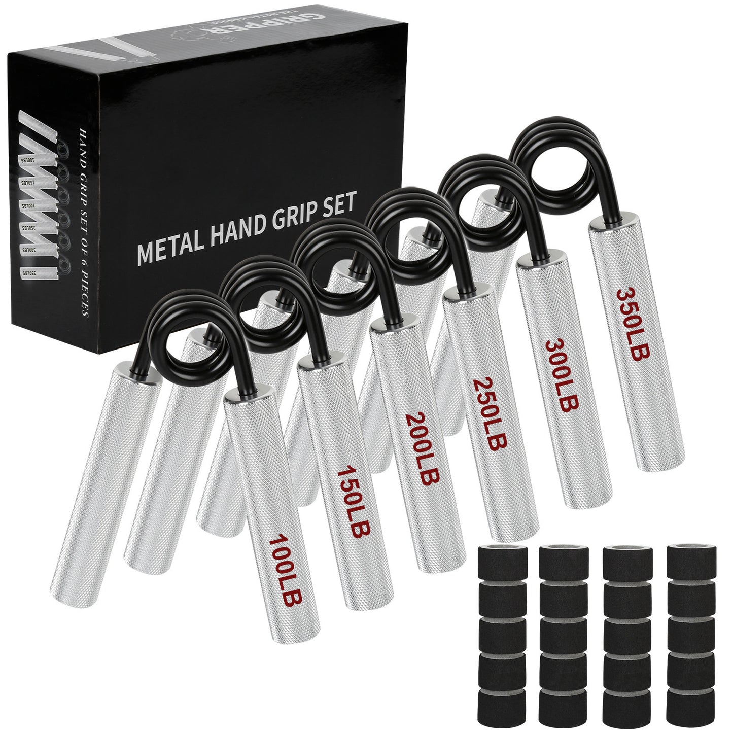Aluminum Alloy Spring Grip Trainer – Adjustable Hand & Arm Strengthener for Home Workouts